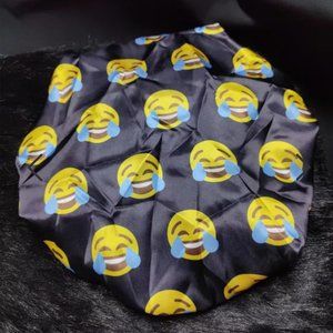 Designer Silk Satin Bonnet Emoji